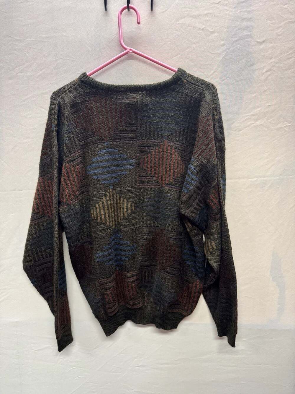 Gianfranco Ruffini Sweater Size Large Geometric Pattern Knit - Picture 3 of 3